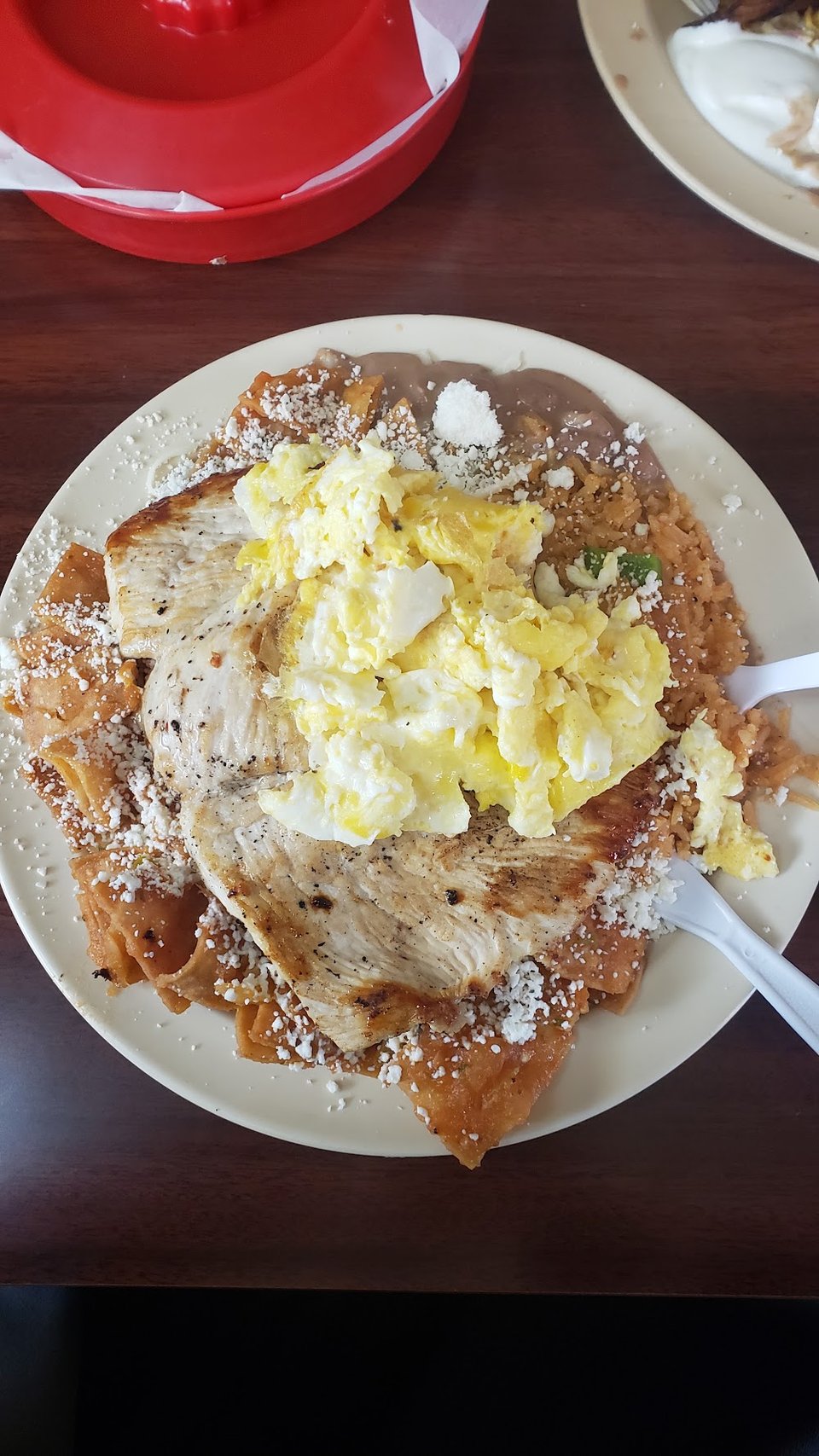 Chilaquiles and Eggs